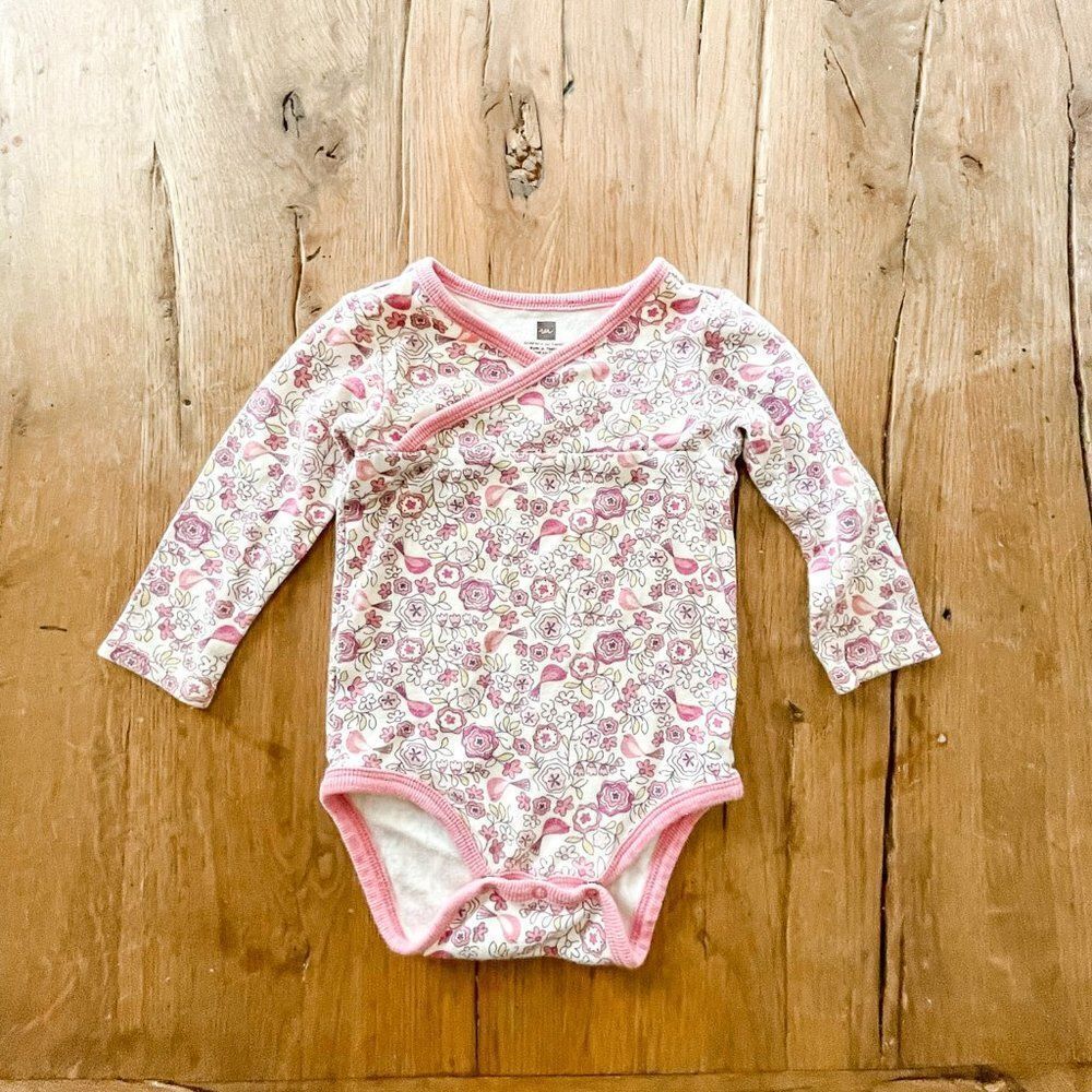 Tea Collection Floral Print Bodysuit, Size 6-12M